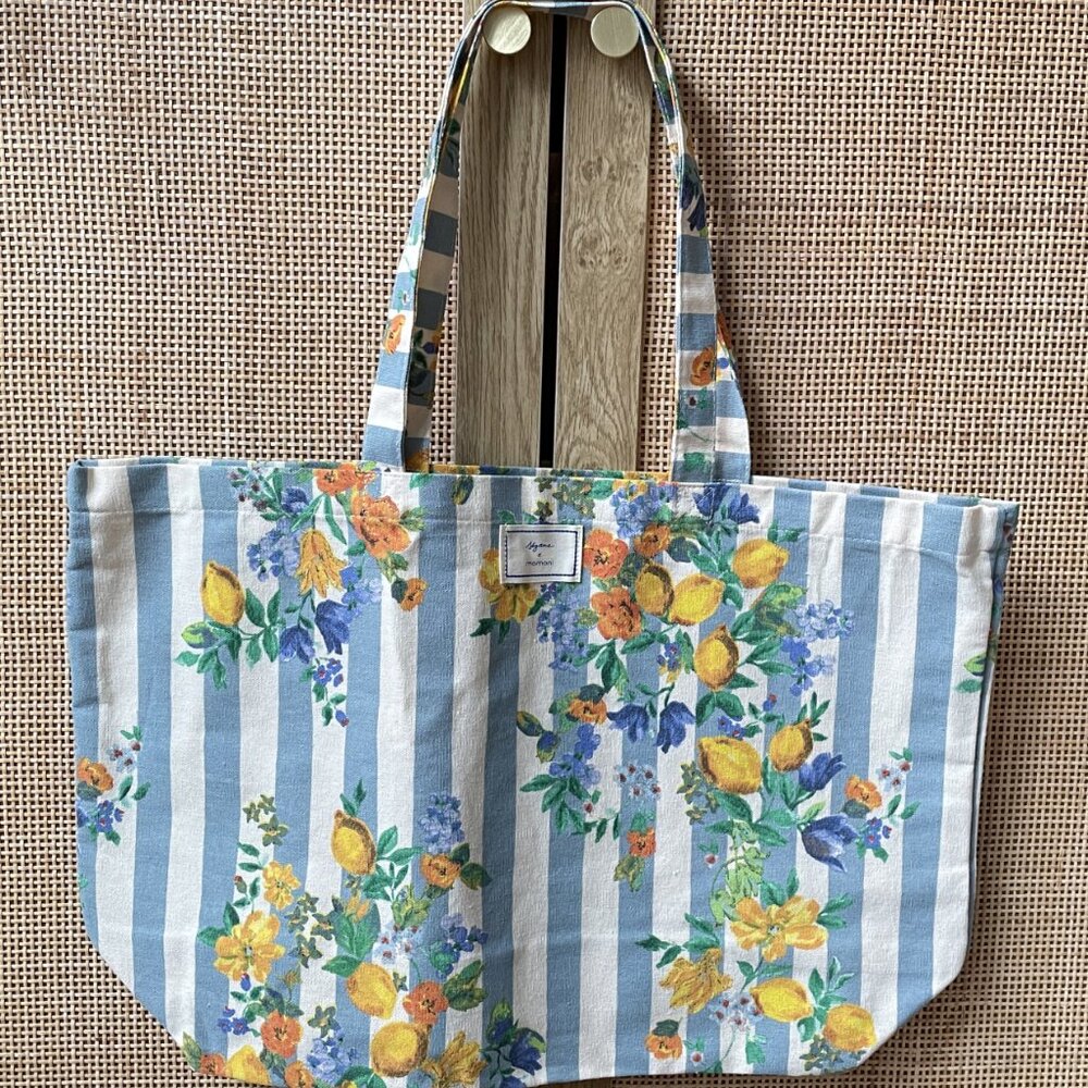 NWOT Sezane limited edition Sezane x Momoni canvas tote